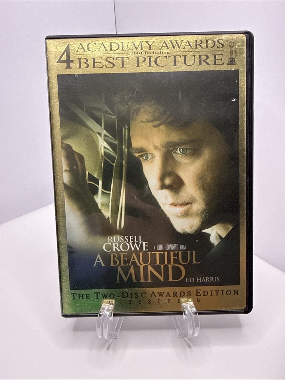 A Beautiful Mind (Full Screen Awards Edition) 2 DVD Very Good Russell Crowe.